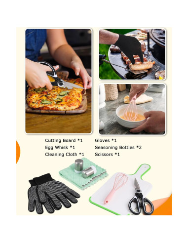 Juego de Cocina Camping Hozzen 33 Piezas Acero Inoxidable