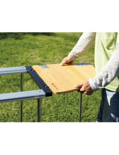 Mesa de Parrilla Snow Peak CK-118TR de Bambú 43.2x43.2 cm 2