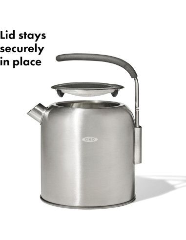 Hervidor de Campamento OXO 8 Tazas Acero Inoxidable Plata