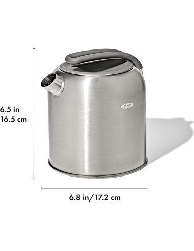 Hervidor de Campamento OXO 8 Tazas Acero Inoxidable Plata