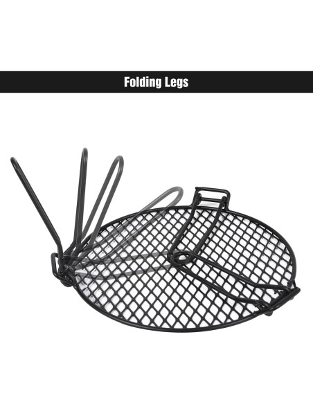Parrilla Plegable REDCAMP para Fogata de Hierro 31x17 cm