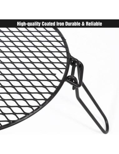 Parrilla Plegable REDCAMP para Fogata de Hierro 31x17 cm