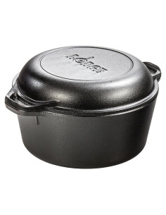 Horno Holandés Doble Lodge 5 Cuartos Hierro Fundido - Sartén 26 cm