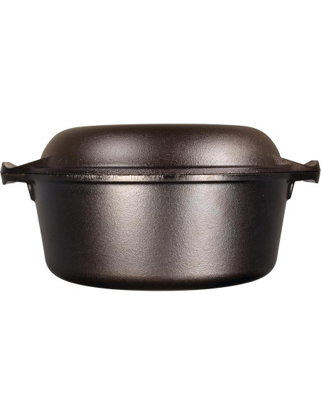 Horno Holandés Doble Lodge 5 Cuartos Hierro Fundido - Sartén 26 cm