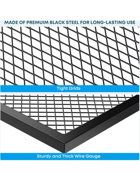 Parrilla Giratoria Ajustable Stanbroil - Acero para BBQ al Aire Libre