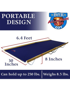 Cama de Camping Portátil BYER OF MAINE Allagash Plus 193x76 cm 2