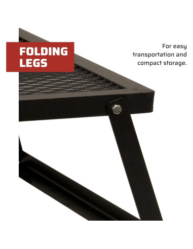 Parrilla portátil Camp Chef OFG24 de acero para fogatas 60.96x40.64 cm