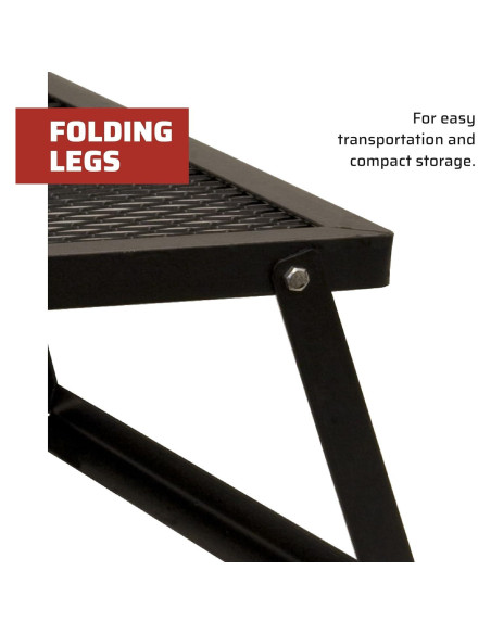 Parrilla portátil Camp Chef OFG24 de acero para fogatas 60.96x40.64 cm