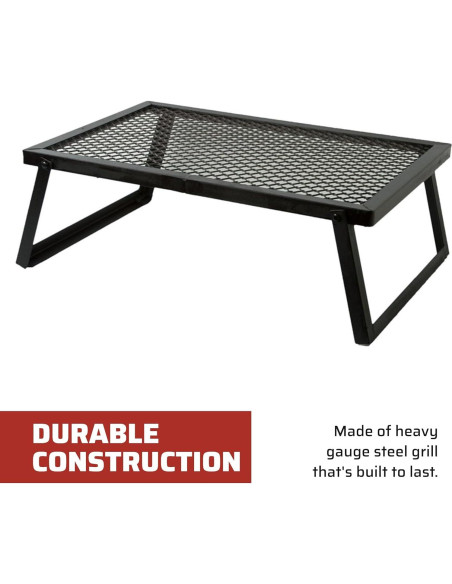 Parrilla portátil Camp Chef OFG24 de acero para fogatas 60.96x40.64 cm