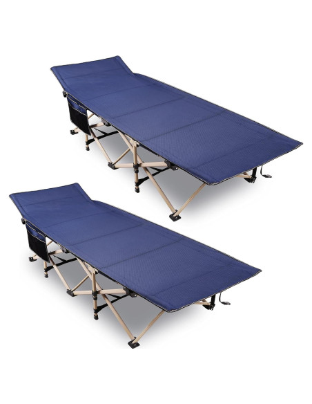 Cama Plegable para Camping REDCAMP 191x71 cm Azul 2-Pack