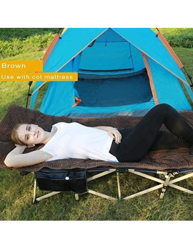 Cama Plegable para Camping REDCAMP 191x71 cm Azul 2-Pack