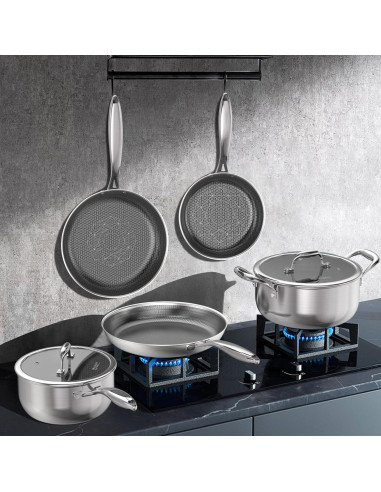 Juego de Utensilios de Cocina COOKER KING 7 Piezas Acero Inoxidable