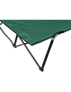 Cama Plegable para 2 Personas Verde 193x125x40 cm para Acampar 2