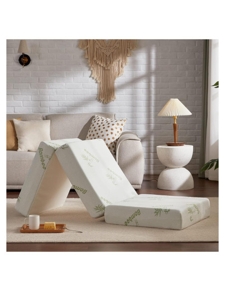 Colchón Plegable SINWEEK Trifold 4 Pulgadas con Bolsa