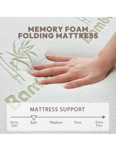 Colchón Plegable SINWEEK Trifold 4 Pulgadas con Bolsa