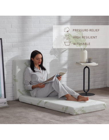 Colchón Plegable SINWEEK Trifold 4 Pulgadas con Bolsa