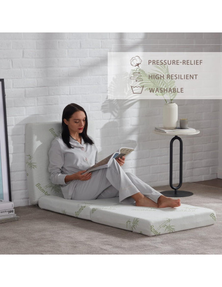 Colchón Plegable SINWEEK Trifold 4 Pulgadas con Bolsa