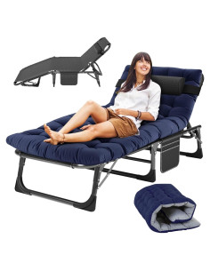 Cama Plegable Slsy para Adultos 5 Posiciones 191x68 cm