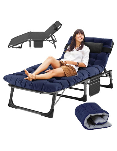 Cama Plegable Slsy para Adultos 5 Posiciones 191x68 cm