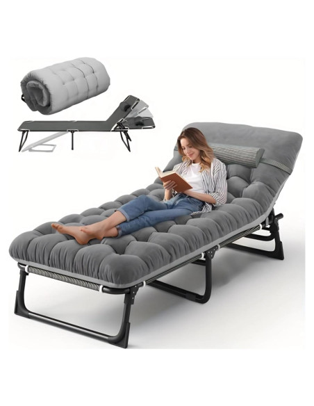 Cama de Camping Plegable SnozeFlex con Colchón Desmontable 150kg