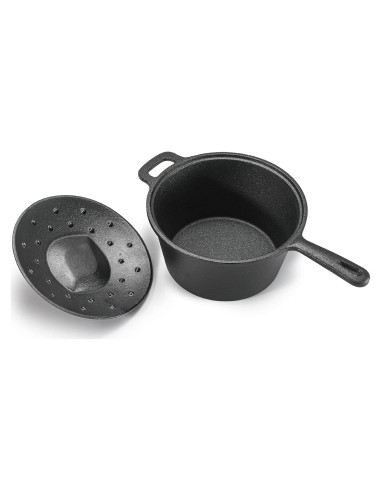 Cacerola de Hierro Fundido 2QT Commercial Chef con Tapa