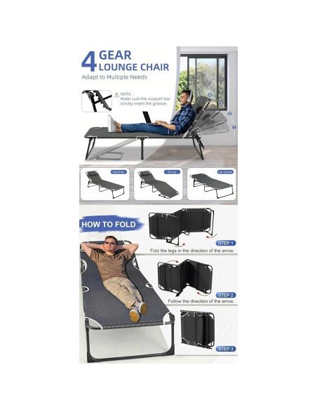 Cama de Camping Plegable SnozeFlex con Colchón Desmontable 150kg