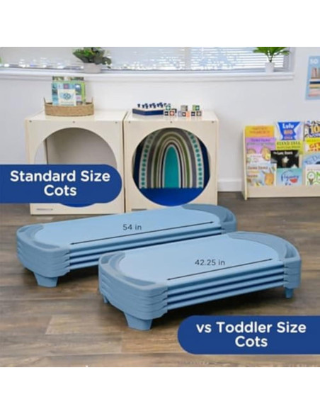 Camas de Siesta SpaceLine Children's Factory, Juego de 4, Azul