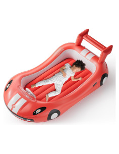 Cama Inflable para Niños QPAU JY001A, 202x115x57 cm, Rojo