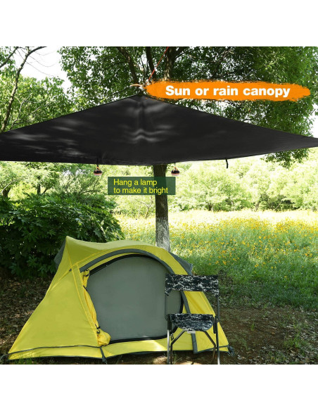 Toldo Impermeable REDCAMP 3x3.6m para Camping y Hamacas