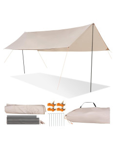 Toldo de Camping JCMCAMP 3.05 x 5 m Impermeable con Postes