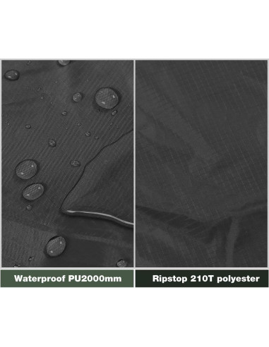 Toldo Impermeable REDCAMP 3x3.6m para Camping y Hamacas