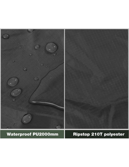 Toldo Impermeable REDCAMP 3x3.6m para Camping y Hamacas