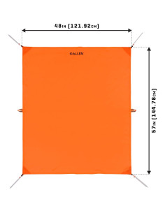 Toldo de Juego Allen Company 1.22m x 1.45m Impermeable Naranja 2