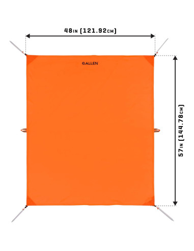 Toldo de Juego Allen Company 1.22m x 1.45m Impermeable Naranja