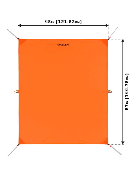 Toldo de Juego Allen Company 1.22m x 1.45m Impermeable Naranja