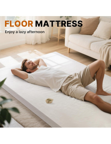 Colchón Futon Gaialoop Cuna 182.88x60.96cm Espuma Viscoelástica