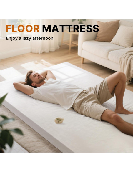 Colchón Futon Gaialoop Cuna 182.88x60.96cm Espuma Viscoelástica