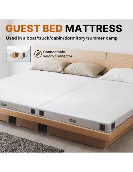 Colchón Futon Gaialoop Cuna 182.88x60.96cm Espuma Viscoelástica