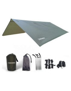 Lona de Lluvia Portátil Mooseknuckle 3.35m Impermeable Verde