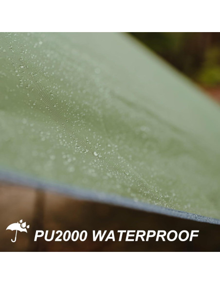 Toldo de Camping KANCOKIT Grande 3.05x4.57m Impermeable