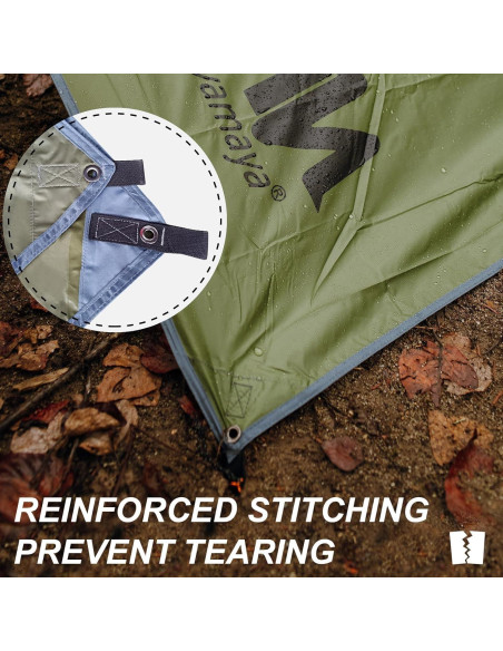 Toldo de Camping KANCOKIT Grande 3.05x4.57m Impermeable