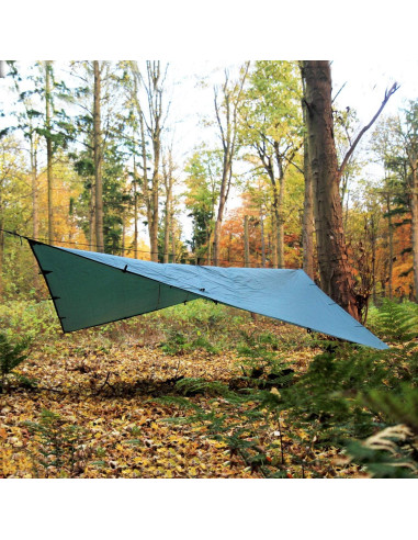 DD Hammocks Tarp 4x4 Marrón Coyote - Lona Impermeable 4m x 4m