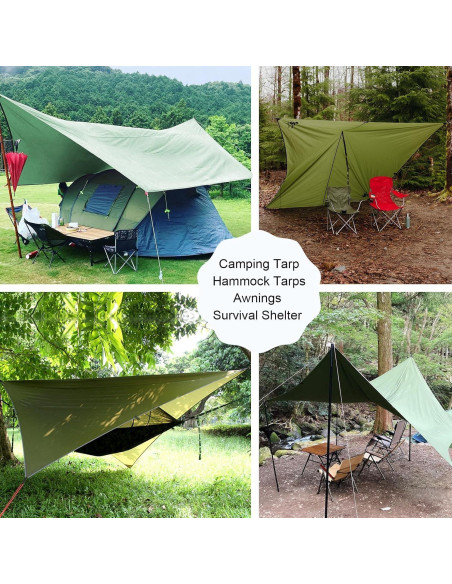 Toldo de Camping KANCOKIT Grande 3.05x4.57m Impermeable