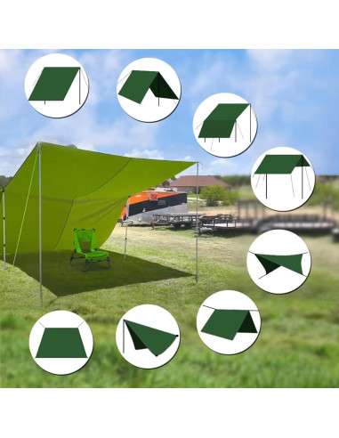Toldo de Camping KANCOKIT Grande 3.05x4.57m Impermeable