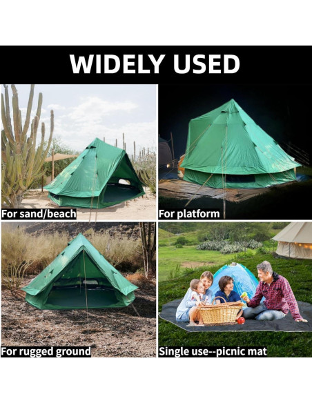 Huella Impermeable DANCHEL 4M para Tienda de Campaña Yurt