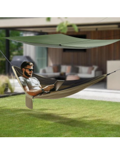 Hamaca de Camping Offabing con Toldo Impermeable 200kg 2
