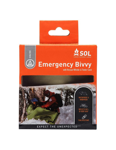Bivvy de Emergencia S.O.L. Verde 91x213 cm Impermeable