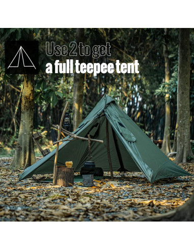 Tienda Teepee Impermeable OneTigris TENTSFORMER 2 Personas