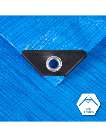 Lona Plástica Azul 5 Mil Cartman 2.44x3.05m Impermeable