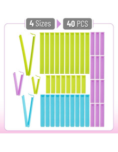 Clips para Sellar Bolsas de Comida Mr. Pen 40 Piezas 2